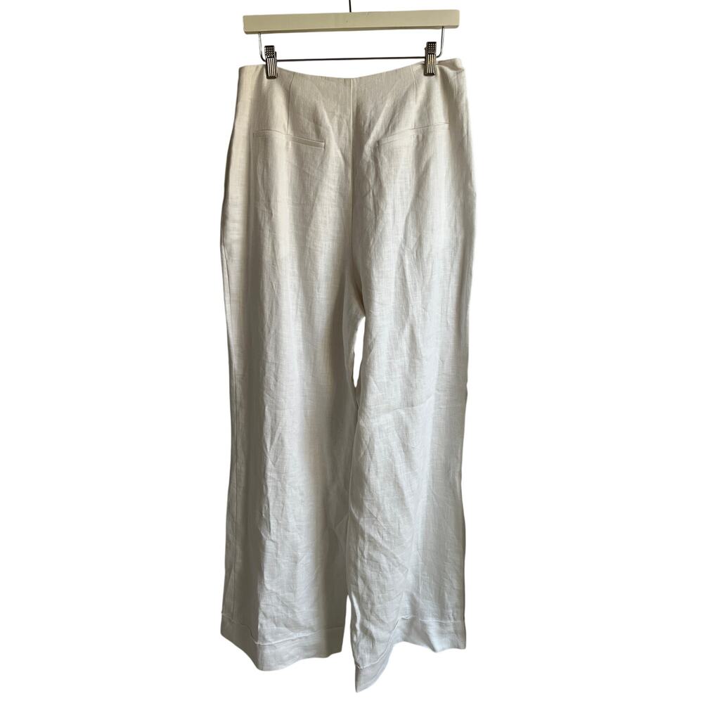 RAMY BROOK WOMENS SIZE 10 DALIA WIDE LEG DRESSY PANT TROUSER WHITE NEW MSRP $395 - Picture 3 of 12
